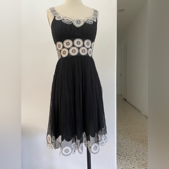 Catherine Malandrino SILK dress Sz 0 - Picture 3 of 6